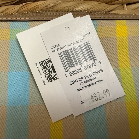 COACH Plaid Wristlet - Picture 6 of 6